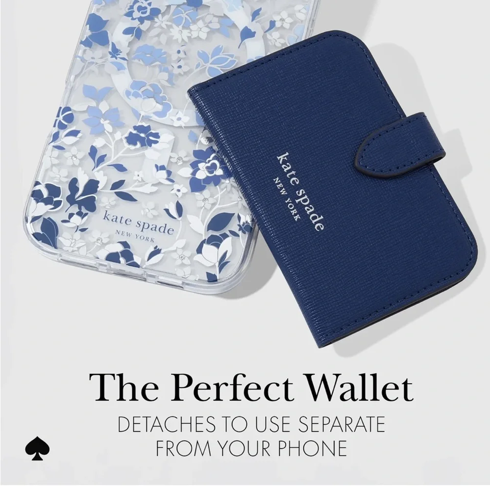 New in box kate spade new york
Navy Morgan MagSafe
Wallet - Picture 3 of 6